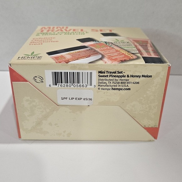 Hempz Sweet Pineapple & Honey Melon Mini‎ Travel Set / New - Picture 6 of 6
